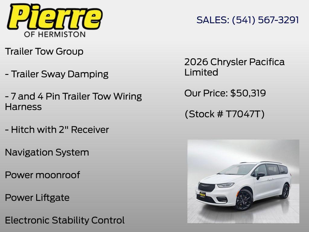 new 2026 Chrysler Pacifica car, priced at $53,819