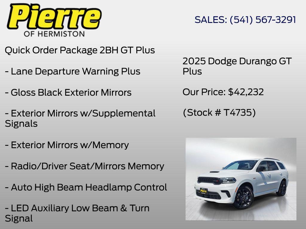 new 2025 Dodge Durango car, priced at $42,232