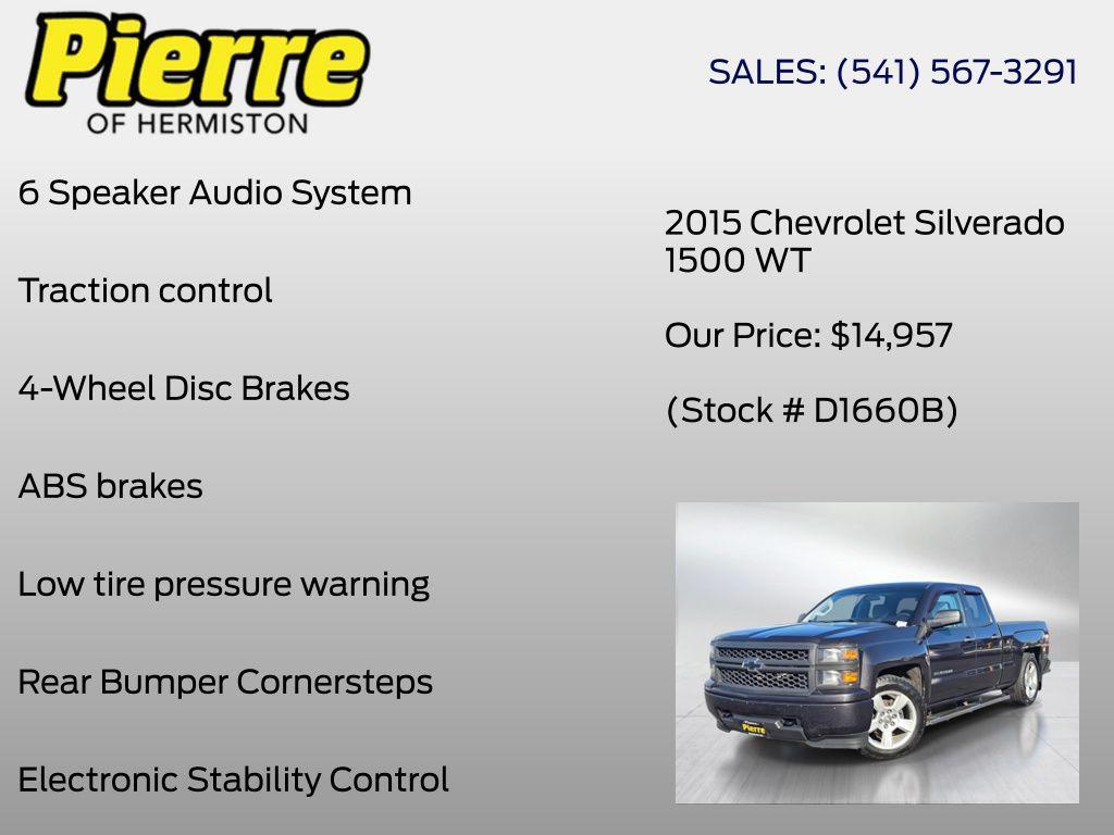 used 2015 Chevrolet Silverado 1500 car, priced at $14,957