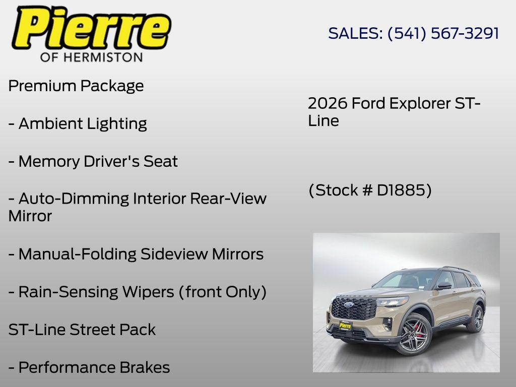 new 2026 Ford Explorer car, priced at $51,124