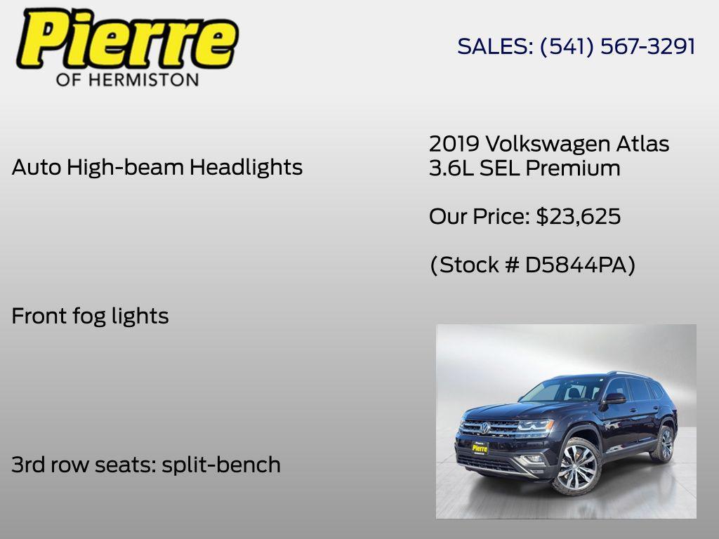 used 2019 Volkswagen Atlas car, priced at $23,625