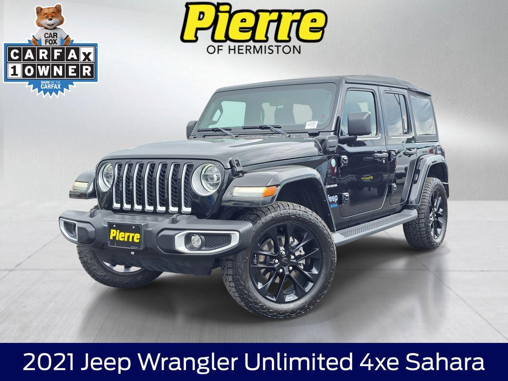 used 2021 Jeep Wrangler Unlimited 4xe car, priced at $25,488