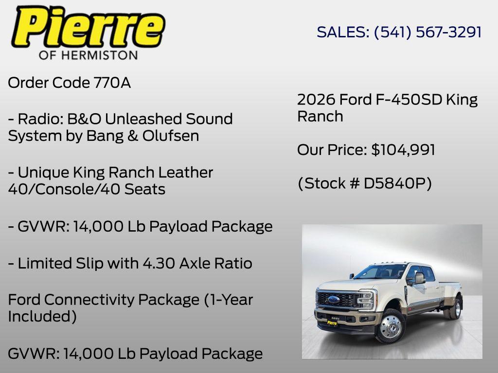 used 2026 Ford F-450 car, priced at $104,991