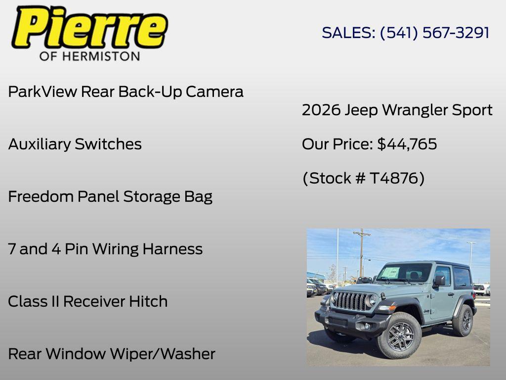 new 2026 Jeep Wrangler car, priced at $42,765