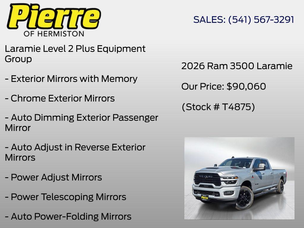 new 2026 Ram 3500 car, priced at $91,060