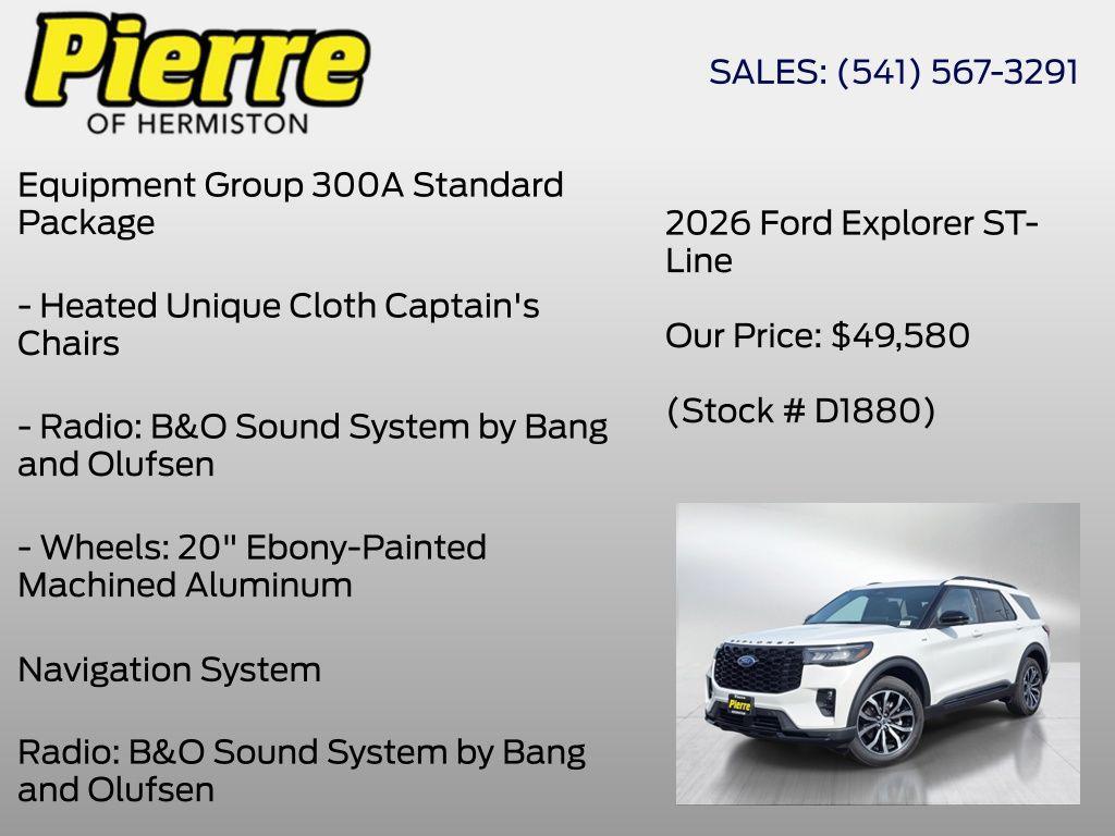 new 2026 Ford Explorer car, priced at $50,580
