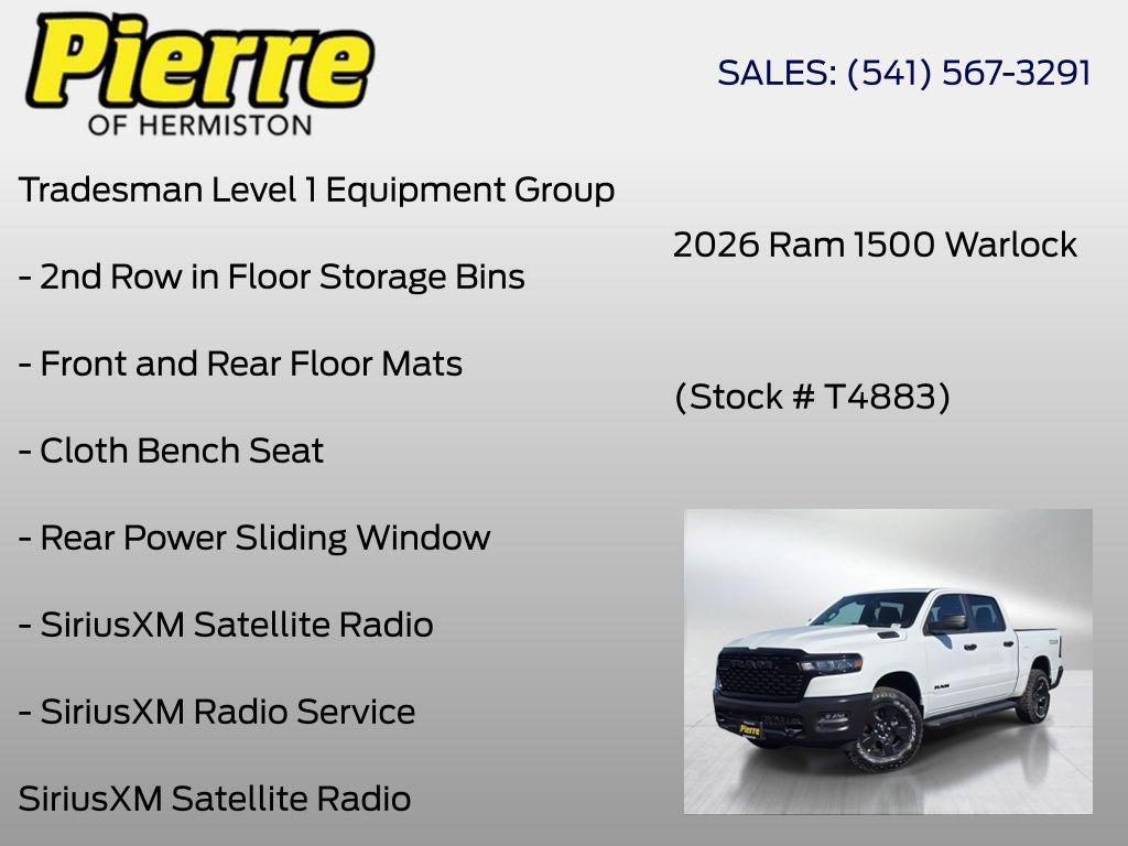 new 2026 Ram 1500 car, priced at $54,733