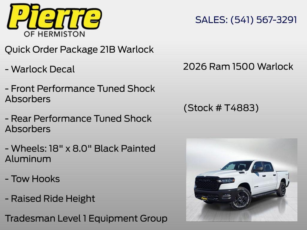 new 2026 Ram 1500 car, priced at $54,733