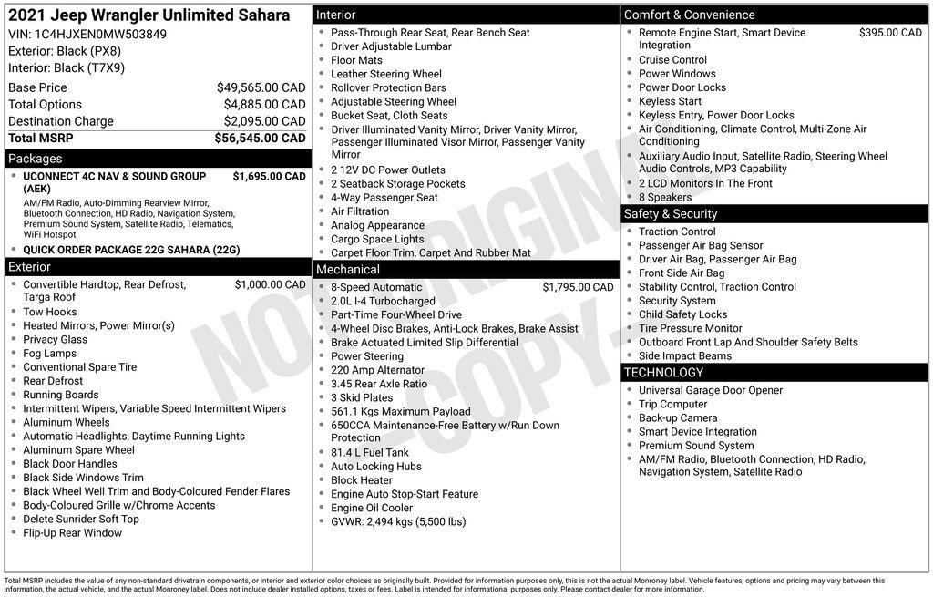 used 2021 Jeep Wrangler Unlimited car, priced at $26,138