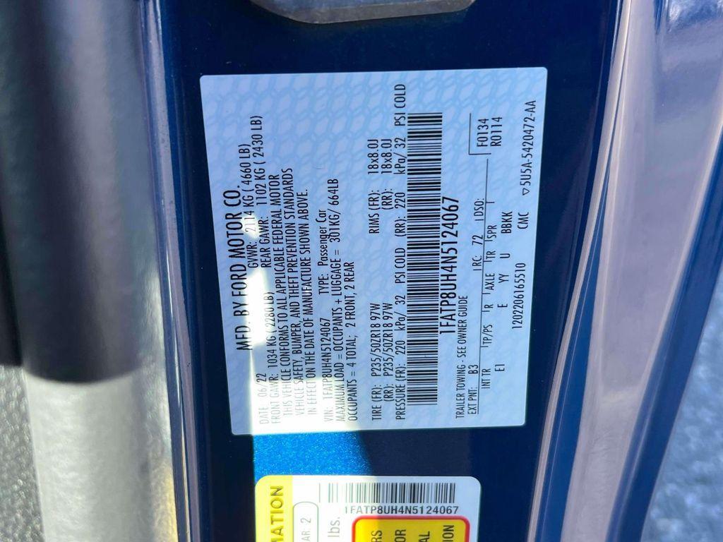 used 2022 Ford Mustang car, priced at $18,995