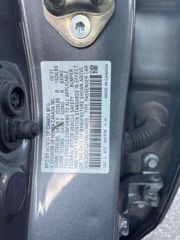used 2020 Honda Civic car, priced at $16,945