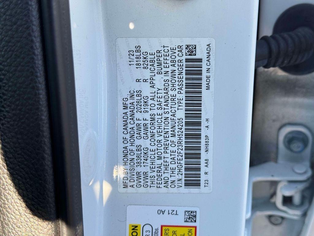 used 2024 Honda Civic car, priced at $20,995