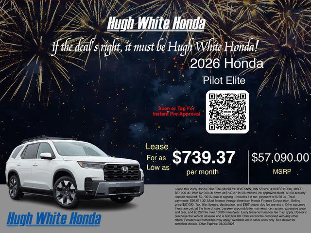 new 2026 Honda Pilot car, priced at $57,090