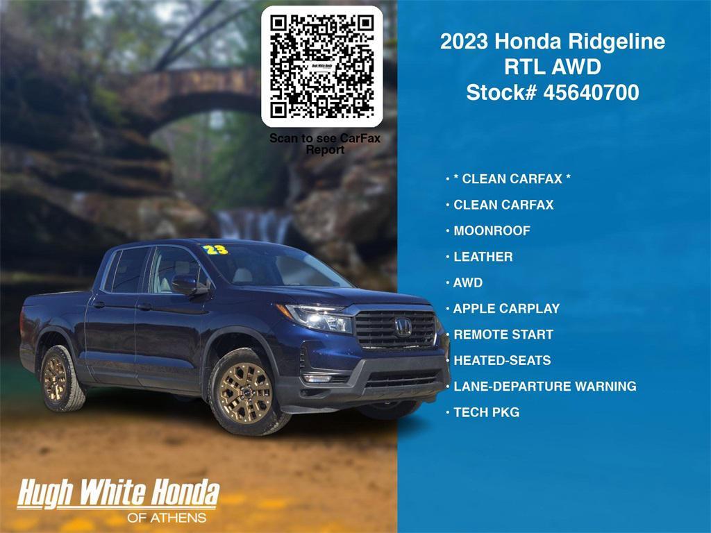 used 2023 Honda Ridgeline car, priced at $33,000