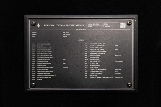 used 2022 Ferrari F8 Spider car, priced at $439,995