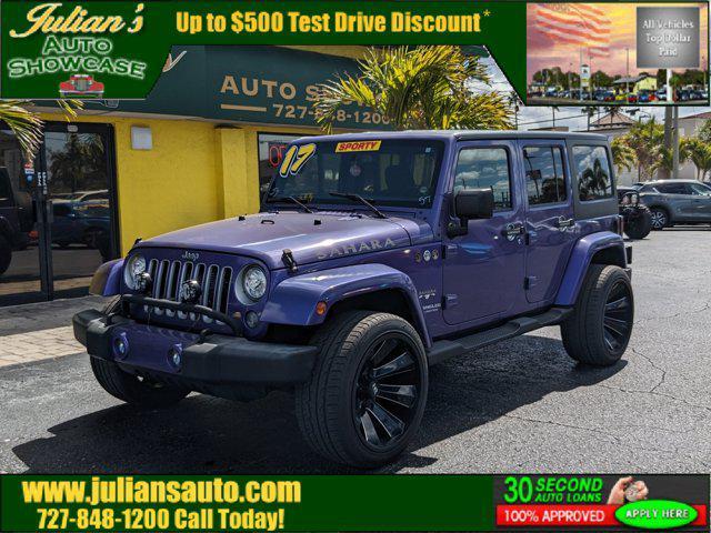 used 2017 Jeep Wrangler Unlimited car, priced at $19,999