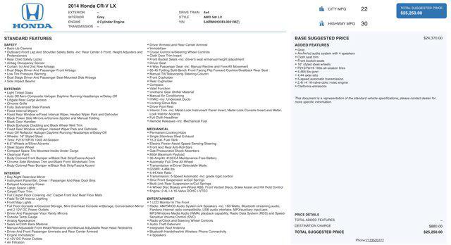 used 2014 Honda CR-V car, priced at $12,900