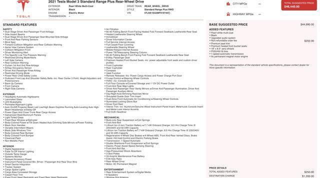 used 2021 Tesla Model 3 car, priced at $19,300