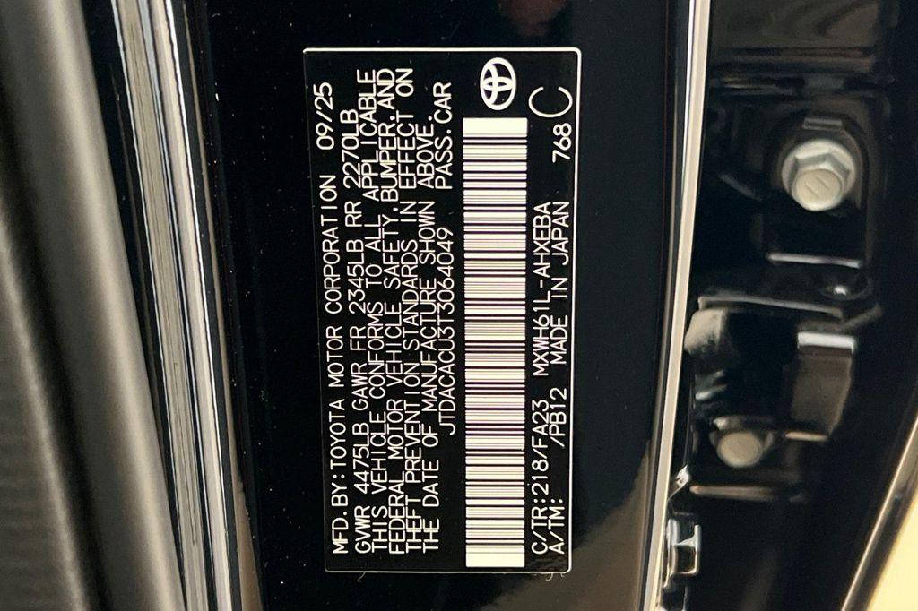 new 2026 Toyota Prius Plug-In Hybrid car, priced at $35,388