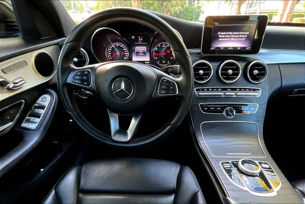 used 2018 Mercedes-Benz C-Class car, priced at $15,388
