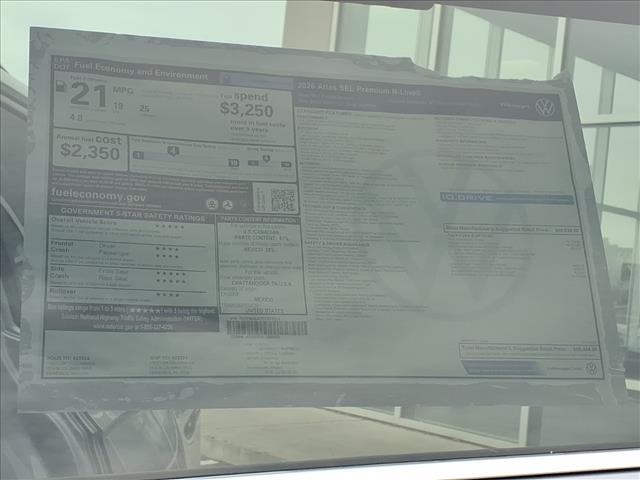 new 2026 Volkswagen Atlas car, priced at $58,044