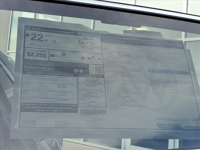 new 2026 Volkswagen Atlas Cross Sport car, priced at $56,818