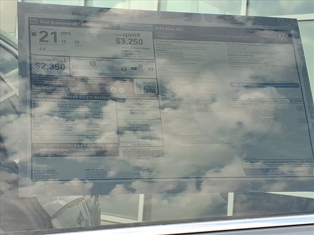 new 2026 Volkswagen Atlas car, priced at $52,794