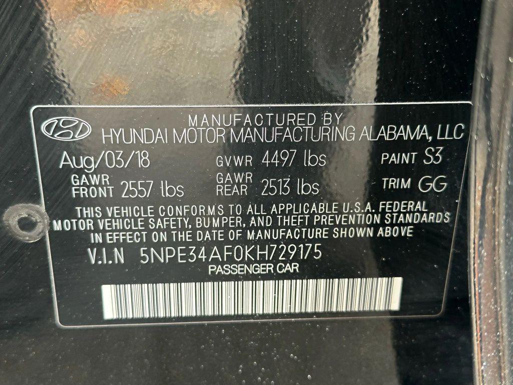 used 2019 Hyundai Sonata car, priced at $7,500