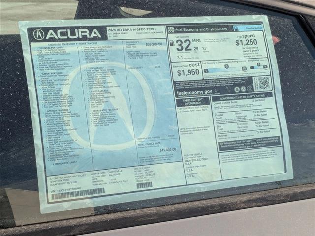 new 2026 Acura Integra car, priced at $41,095