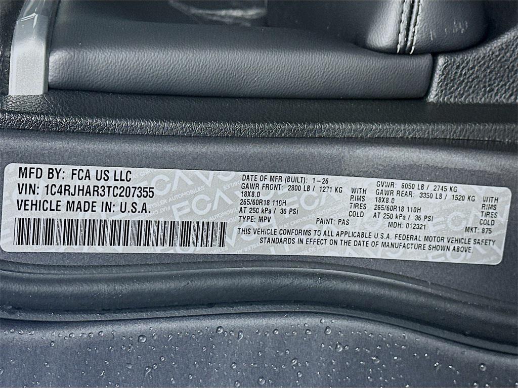 new 2026 Jeep Grand Cherokee car, priced at $45,860