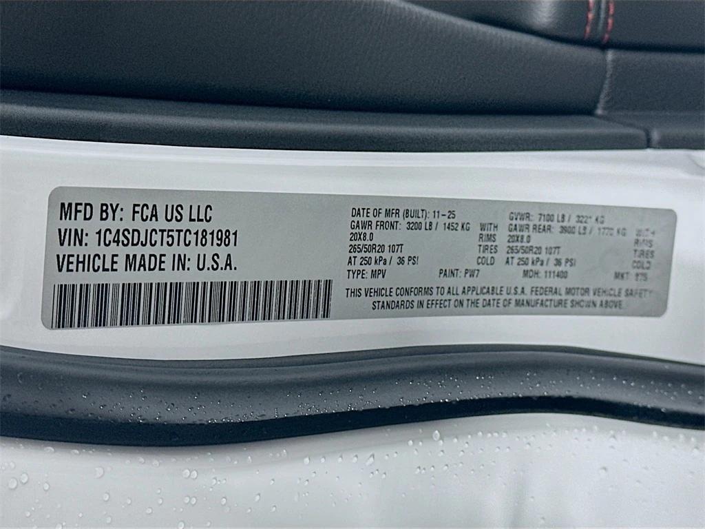 new 2026 Dodge Durango car, priced at $44,885