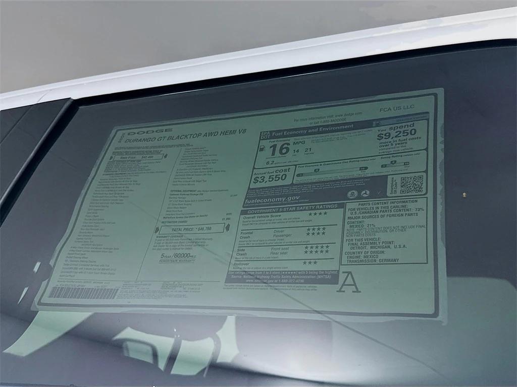 new 2026 Dodge Durango car, priced at $44,885