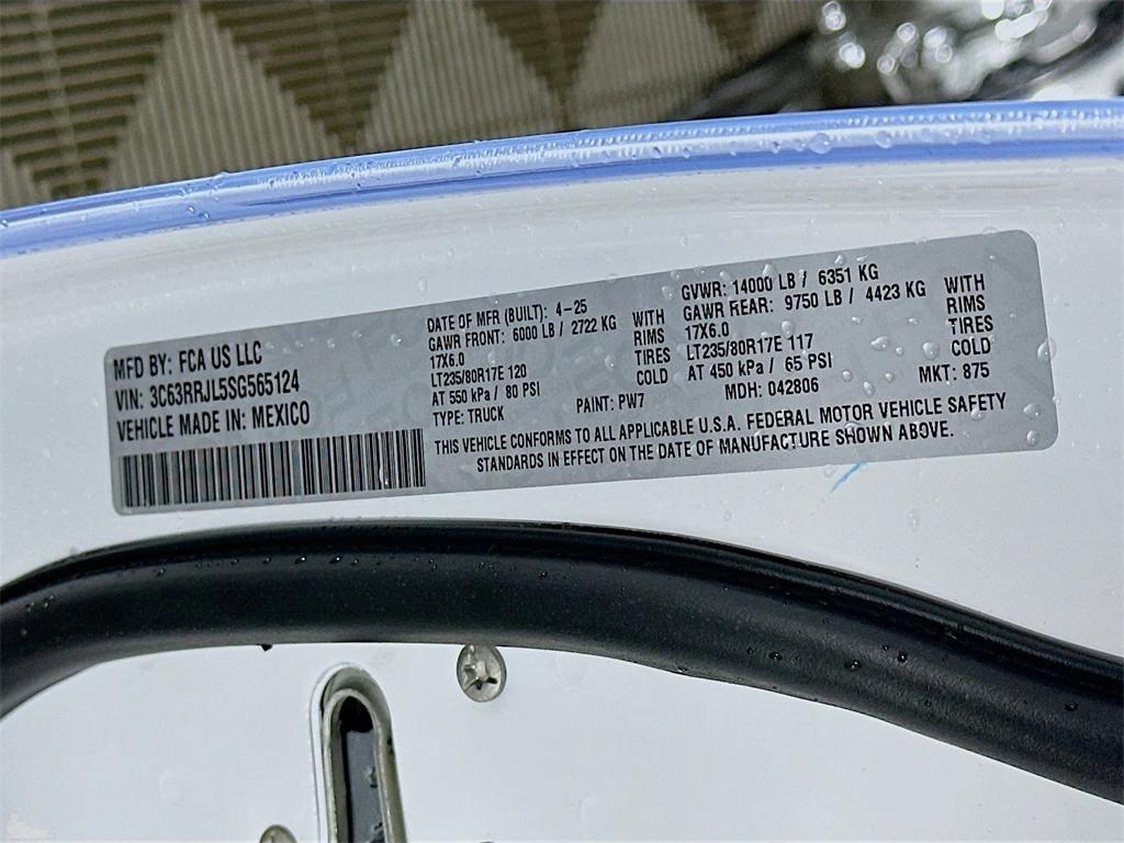 new 2025 Ram 3500 car, priced at $77,668