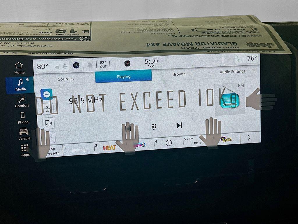 new 2026 Jeep Gladiator car, priced at $52,363