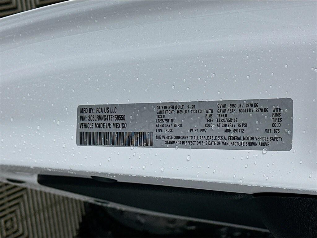 new 2026 Ram ProMaster 1500 car, priced at $38,141