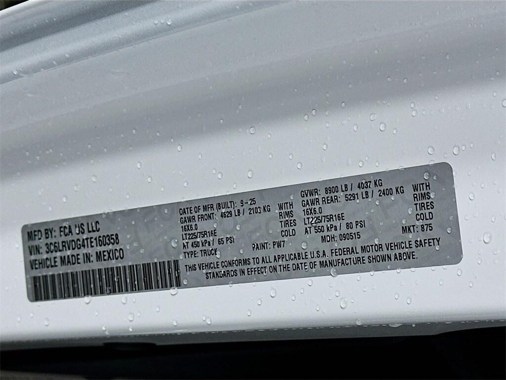 new 2026 Ram ProMaster 2500 car, priced at $46,025