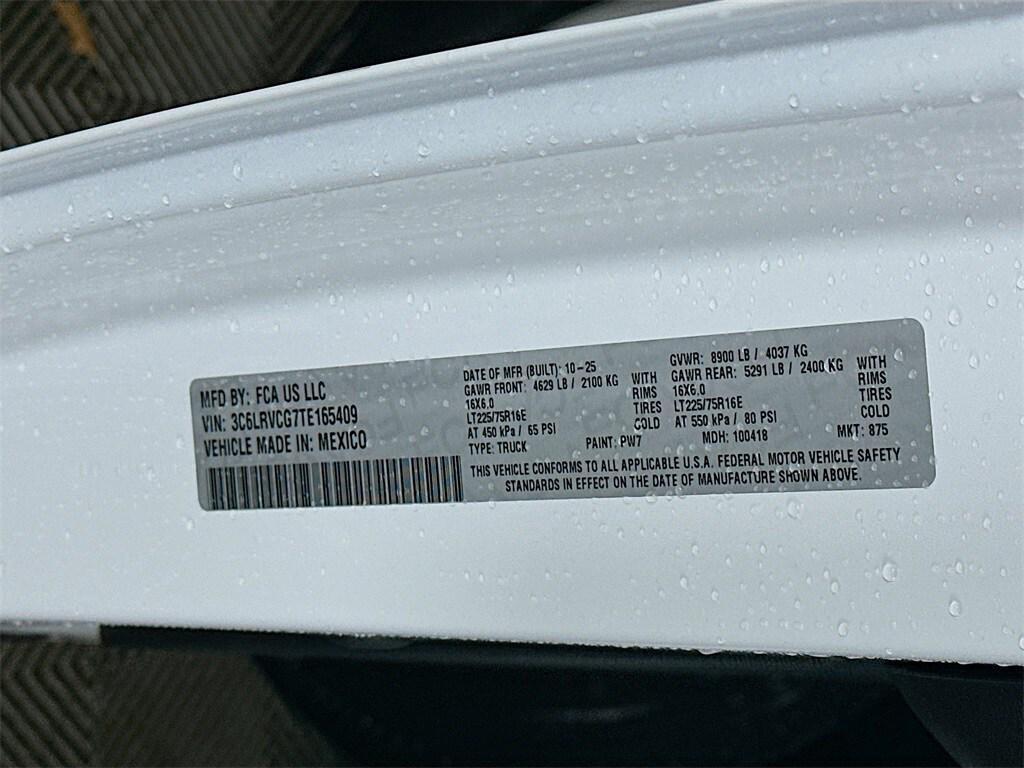 new 2026 Ram ProMaster 2500 car, priced at $46,099