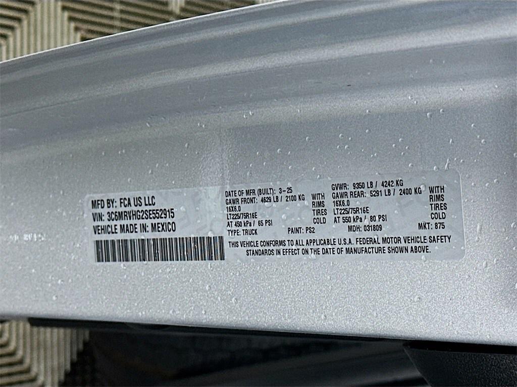 new 2025 Ram ProMaster 3500 car, priced at $44,073