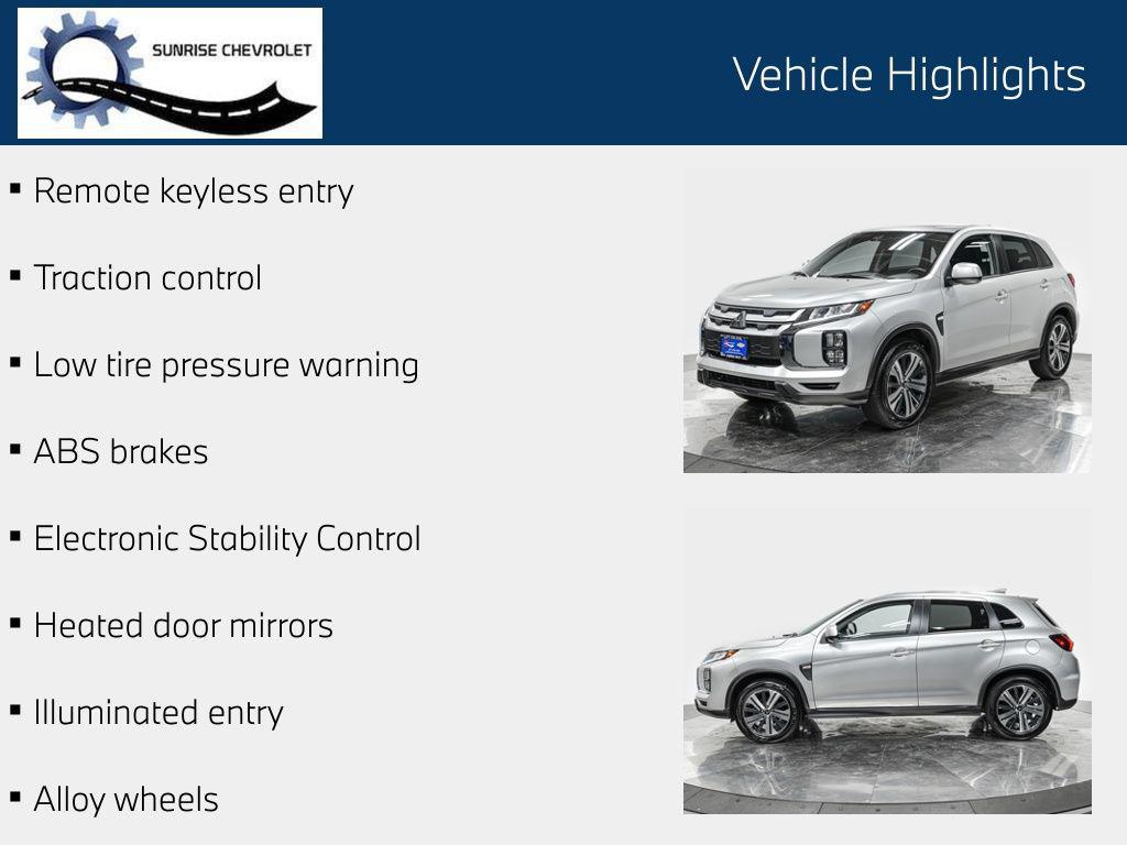 used 2024 Mitsubishi Outlander Sport car, priced at $18,450