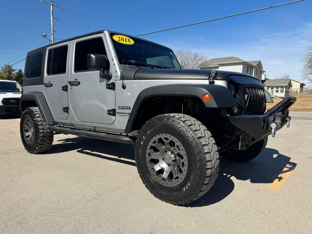 used 2018 Jeep Wrangler JK Unlimited car, priced at $18,990