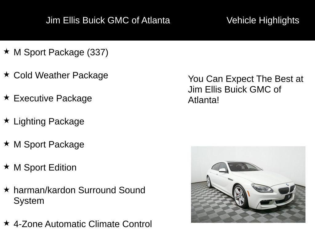 used 2015 BMW 640 Gran Coupe car, priced at $17,685