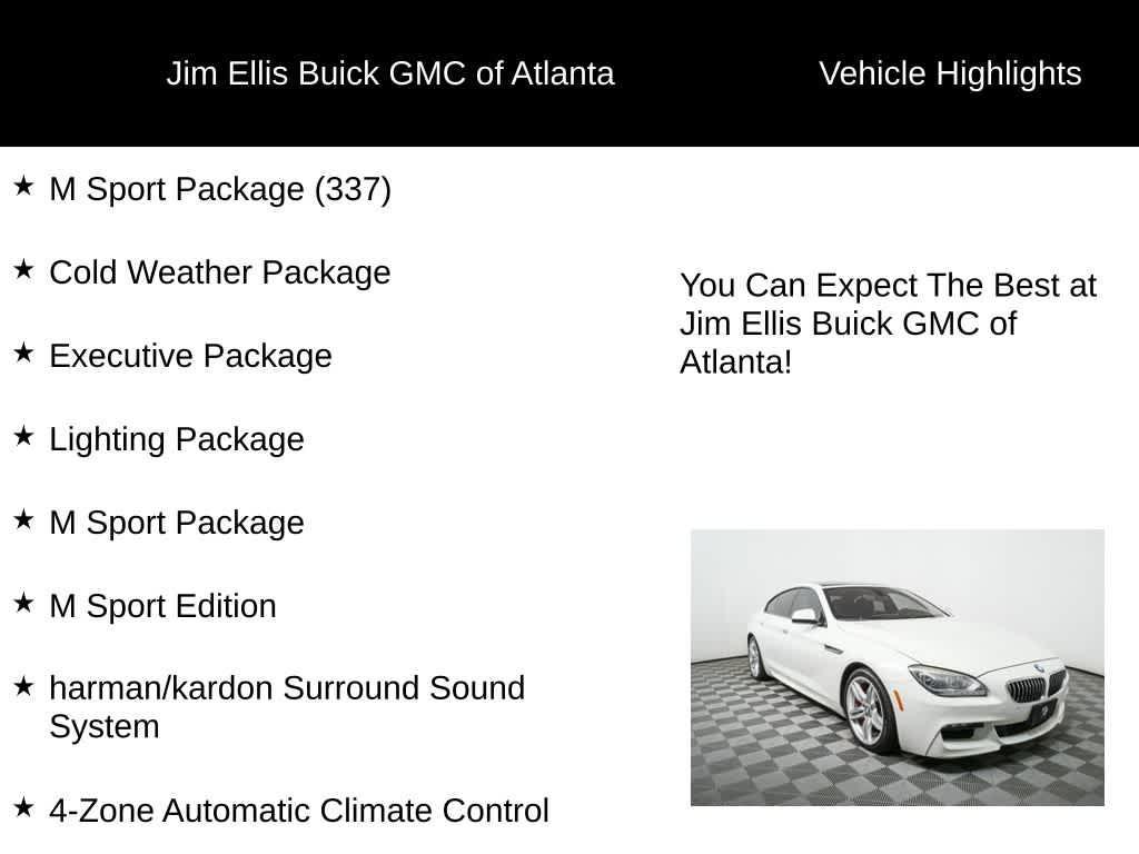 used 2015 BMW 640 Gran Coupe car, priced at $18,988