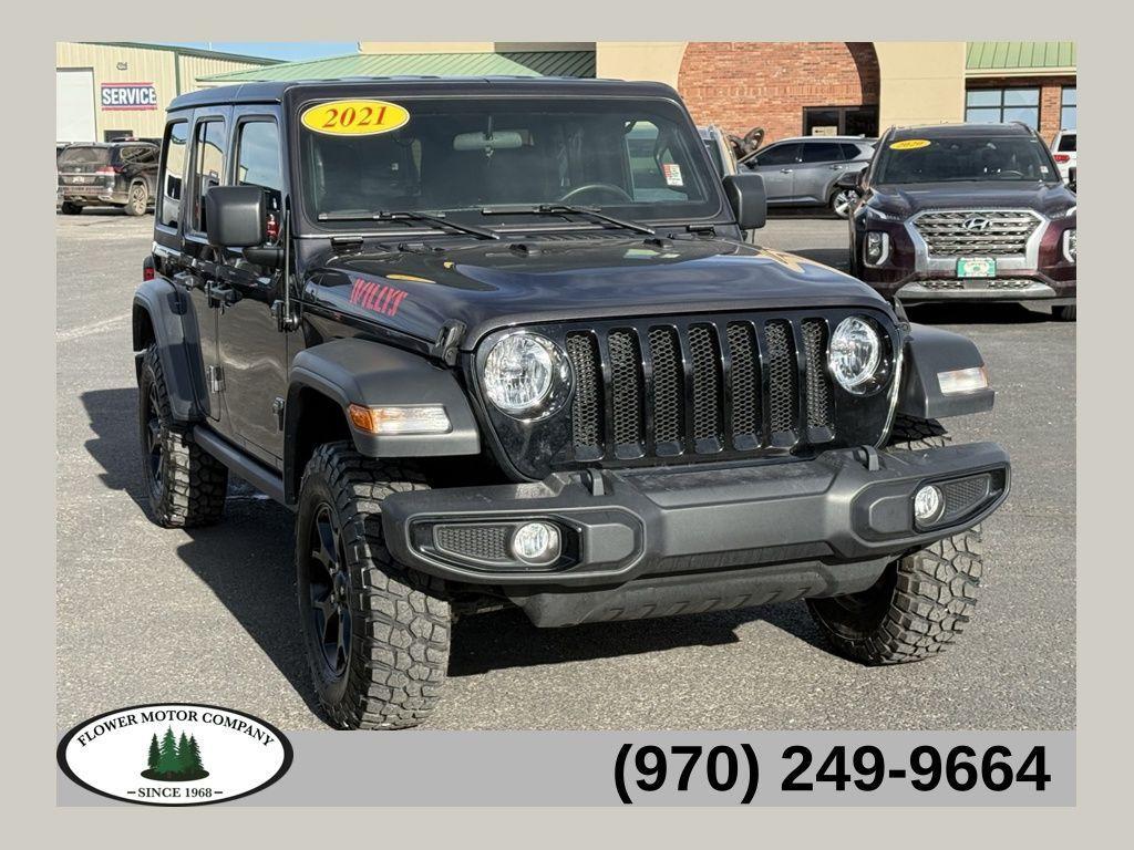 used 2021 Jeep Wrangler Unlimited car, priced at $30,000