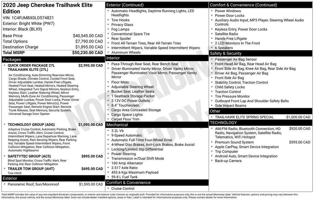 used 2020 Jeep Cherokee car, priced at $23,991