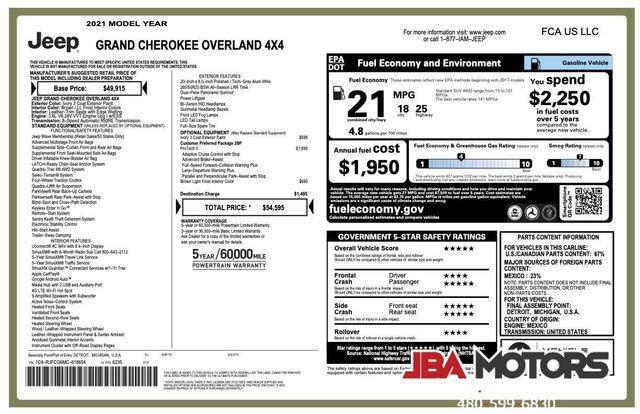 used 2021 Jeep Grand Cherokee car, priced at $34,999