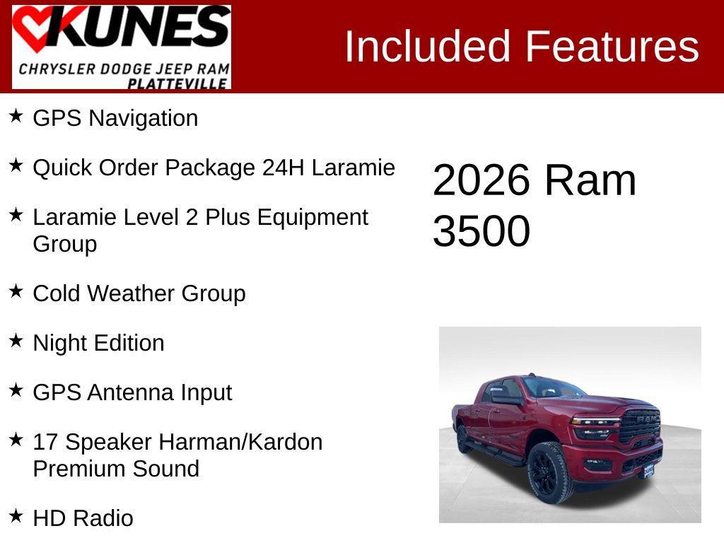 new 2026 Ram 3500 car, priced at $88,708