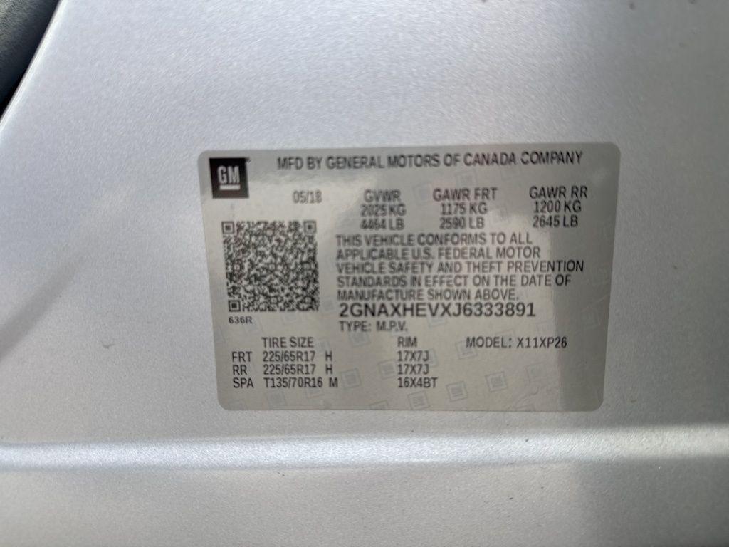 used 2018 Chevrolet Equinox car, priced at $11,995