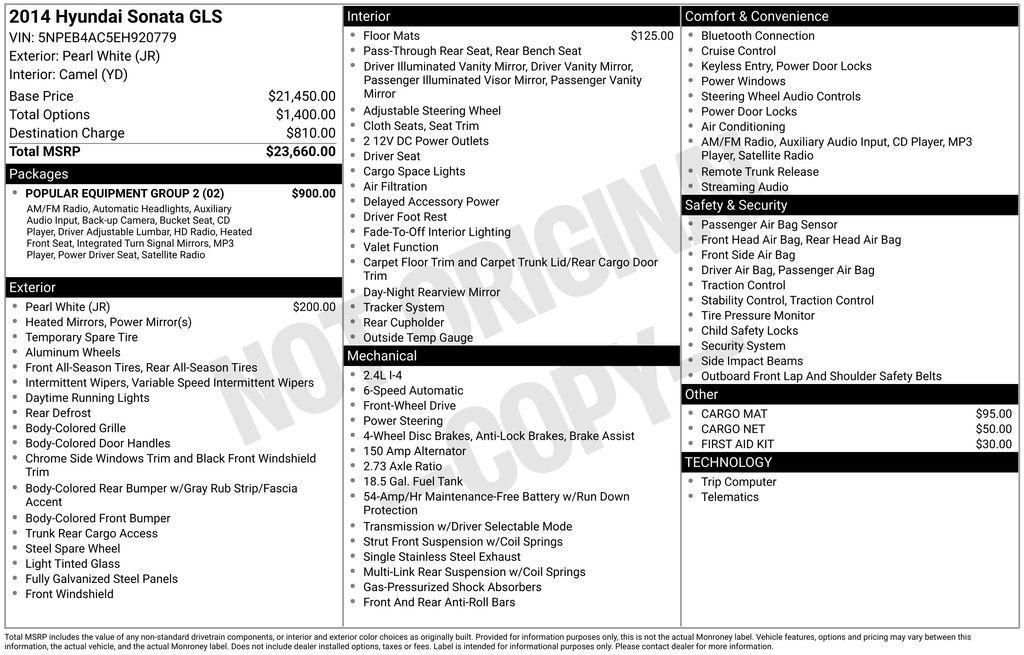 used 2014 Hyundai Sonata car, priced at $4,299
