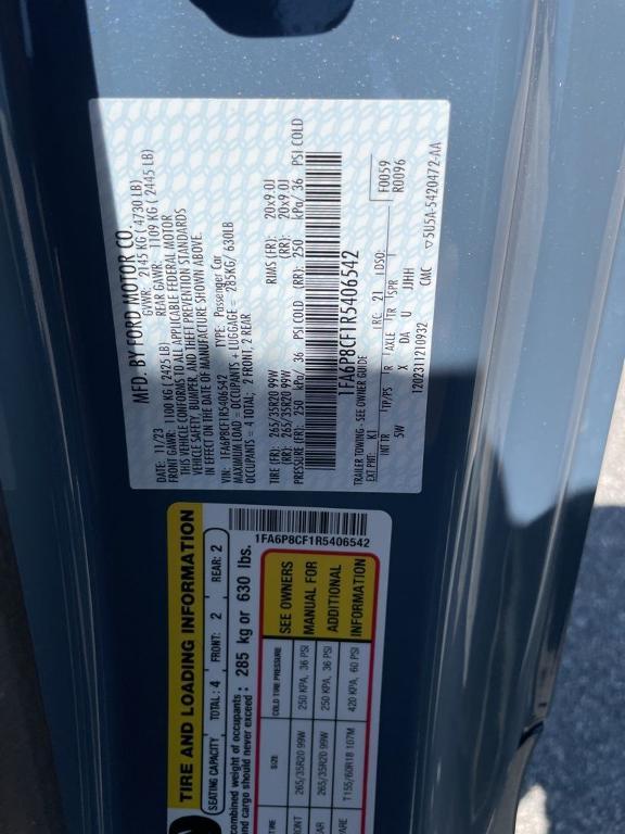 used 2024 Ford Mustang car, priced at $47,997