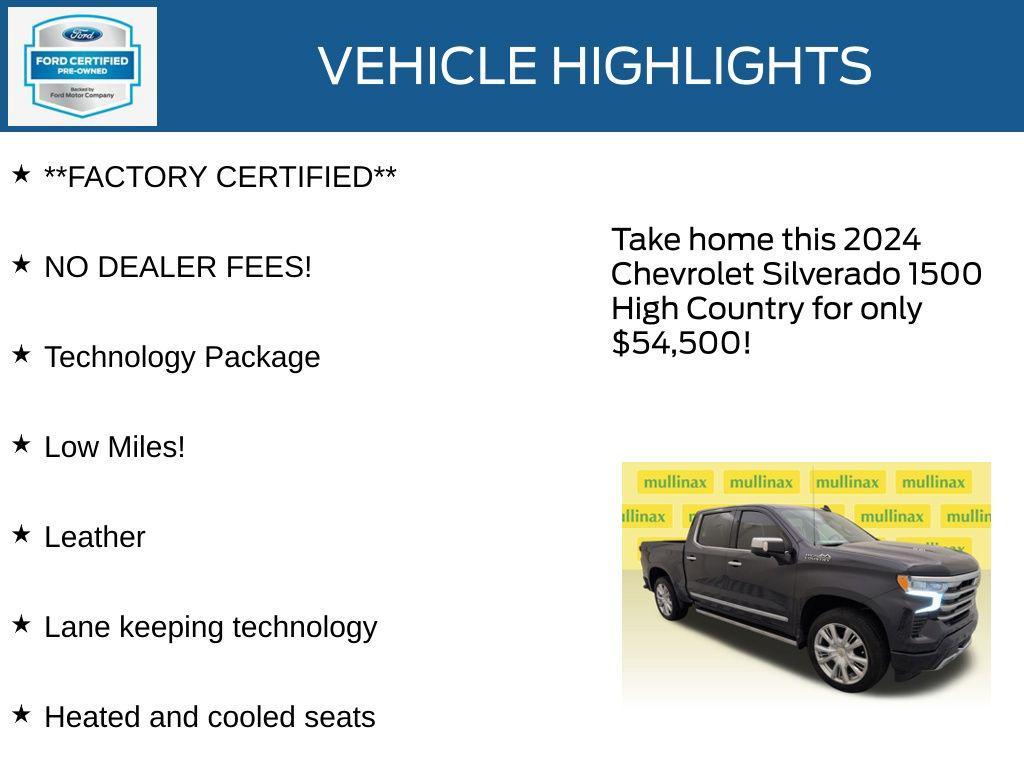 used 2024 Chevrolet Silverado 1500 car, priced at $54,500
